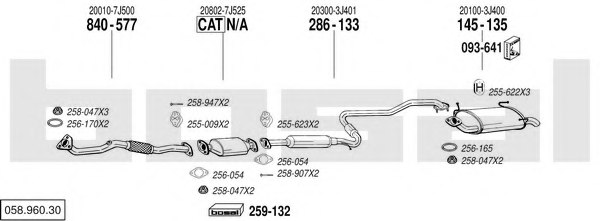 BOSAL 058.960.30 Exhaust System